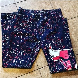 Diamond $tash | High Waisted Chicago Bulls Jeans